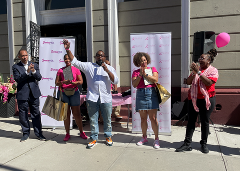 Champions Support at Brooklyn’s Breast Cancer Awareness Block Party