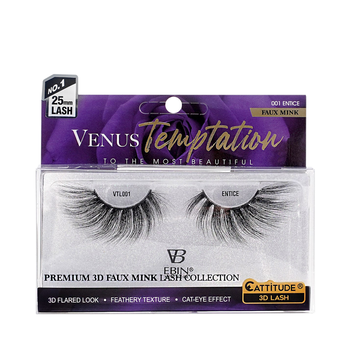 Beams couture うさ耳バラクラバ　エクリュ Venus Temptation 25mm Faux Mink 3D Lashes - ENTICE – EBIN NEW YORK