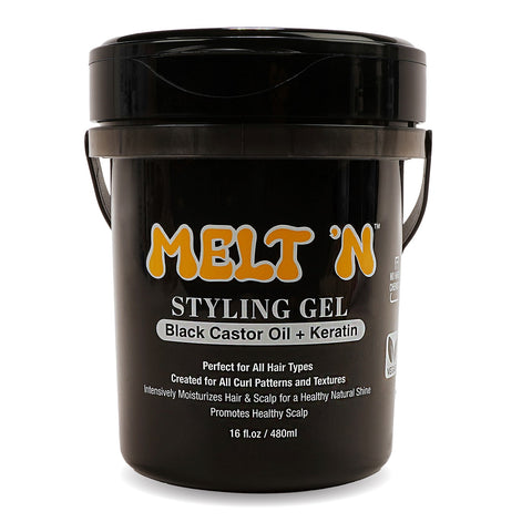 MELT'N Styling Gel - Black Castor Oil + Keratin