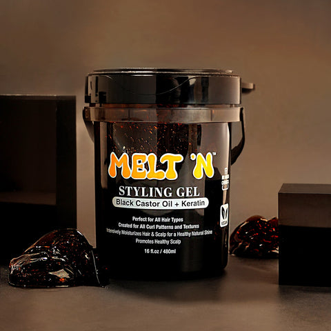 MELT'N Styling Gel - Black Castor Oil + Keratin