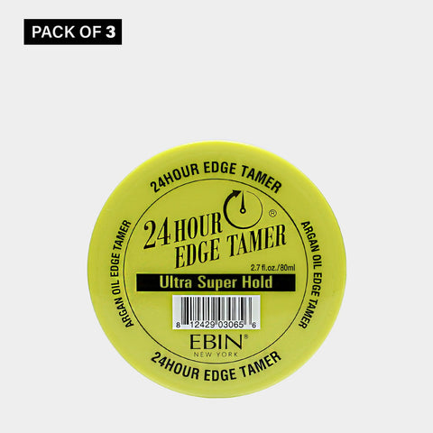 24 Hour Edge Tamer 3 Pack - Ultra Super Hold 2.7oz/ 80ml