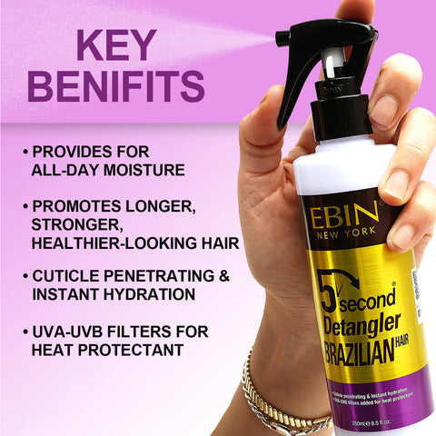 5 Second Argan Oil Brazilian Detangler - 8.5oz/ 250ml