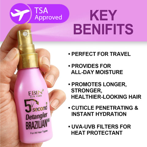 5 Second Argan Oil Brazilian Detangler - 2oz/ 60ml