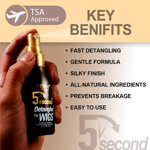 5 Second Wig Detangler - 2oz/ 60ml