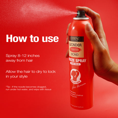 Wonder Ponytail Bond Freeze Spray - Firm Hold