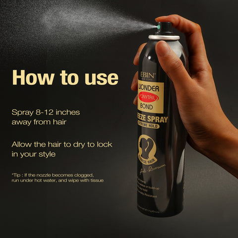 Wonder Ponytail Bond Freeze Spray - Extreme Hold
