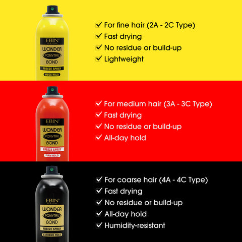 Wonder Ponytail Bond Freeze Spray - Firm Hold