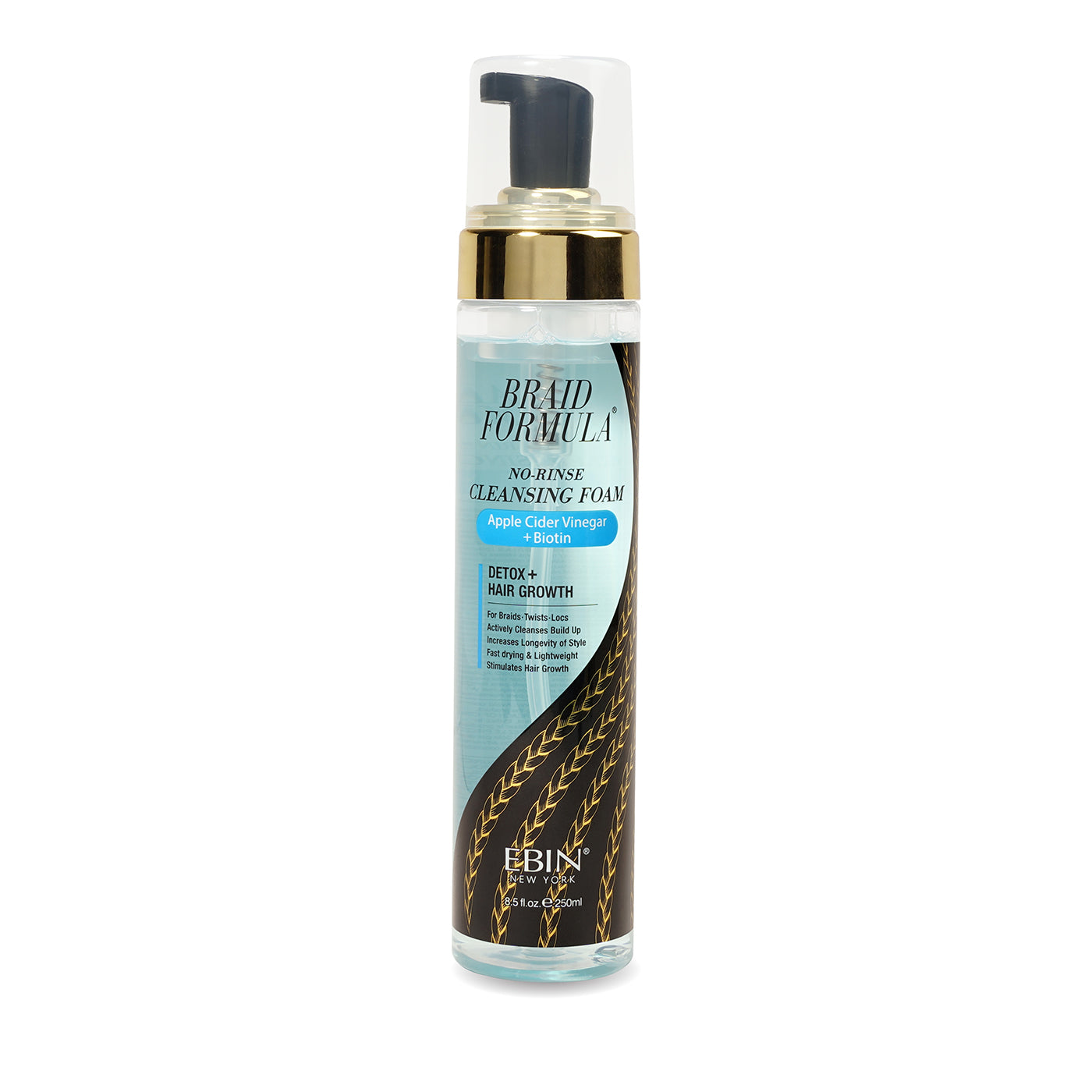 Braid Formula No-Rinse Cleansing Foam- 250ML – EBIN NEW YORK