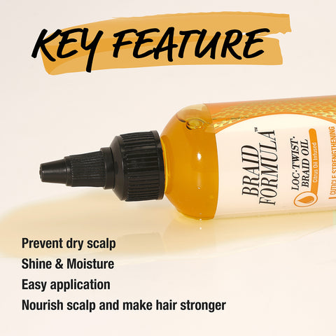 BRAID FORMULA LOC. TWIST. BRAID OIL (4OZ/120ML) - CUTICLE STRENGTHENING