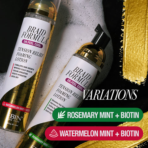 Dr. Feel Cool Tension Relief Foaming Lotion - Rosemary Mint + Biotin (100ML)