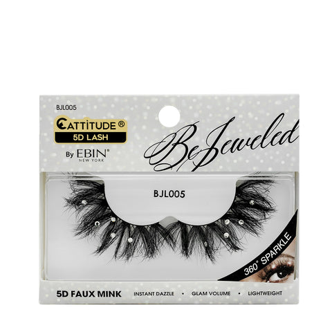 CATTITUDE 5D BEJEWELED LASHES - MILKYWAY