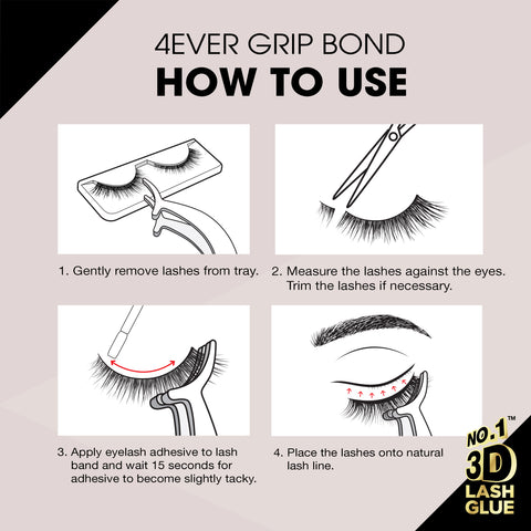 GRIP BOND LATEX-FREE LASH ADHESIVE - WHITE / SILICONE