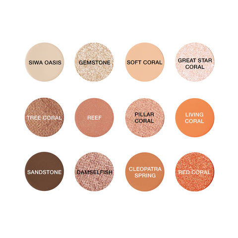 Coral Oasis - Secret of Pharaoh Eyeshadow Palette - EBIN NEW YORK