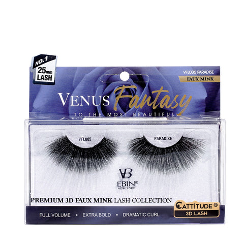 Venus Fantasy 25mm Faux Mink 3D Lashes - PARADISE