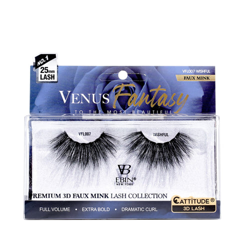 Venus Fantasy 25mm Faux Mink 3D Lashes - WISHFUL