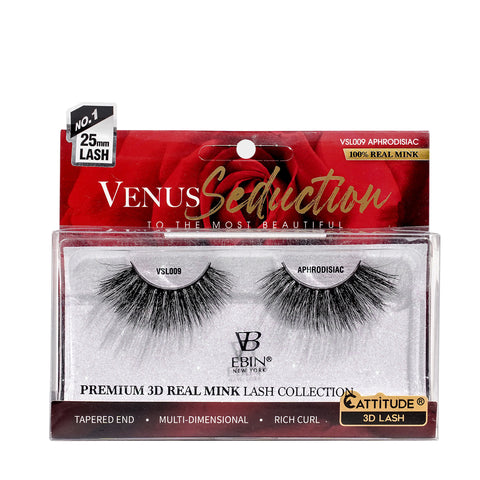 Venus Seduction 25mm Real Mink 3D Lashes - APHRODISIAC