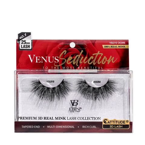 Venus Seduction 25mm Real Mink 3D Lashes - DESIRE
