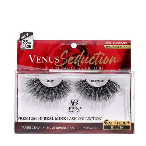 Venus Seduction 25mm Real Mink 3D Lashes - ENCHANTED