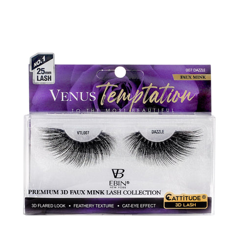 Venus Temptation 25mm Faux Mink 3D Lashes - DAZZLE