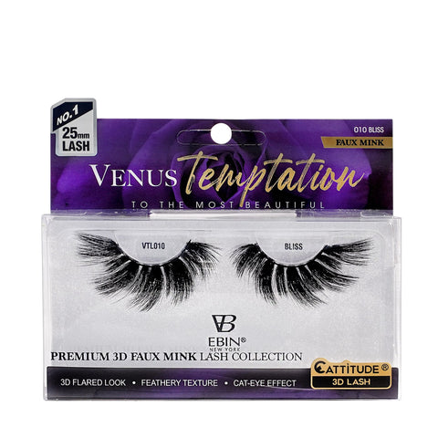 Venus Temptation 25mm Faux Mink 3D Lashes - BLISS