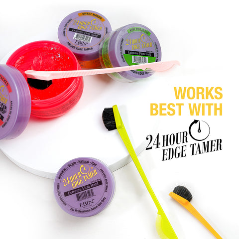 24hour Edge Tamer Brush - Swine Bristle (Black)