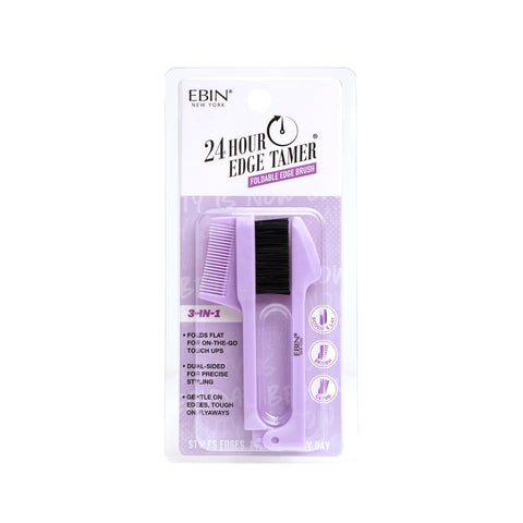 EBIN 3-IN-1 Foldable Edge Brush - PURPLE