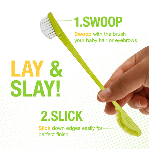 24 Hour Edge Tamer Brushes Nylon - 3 Pack