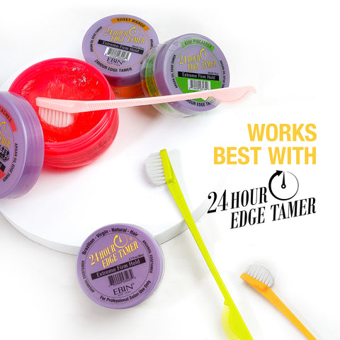 24 Hour Edge Tamer Brushes Nylon - 3 Pack
