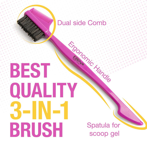 24hour Edge Tamer 3-IN-1 Brush & Comb