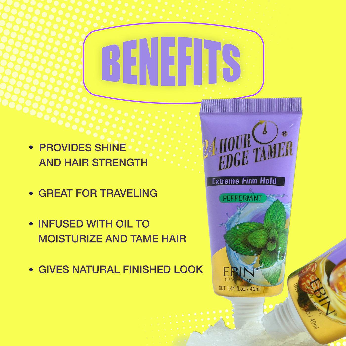 24 Hour Edge Tamer Gel - Lemongrass & Avocado | EBIN NEW YORK