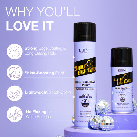 24 Hour Edge Tamer - Edge Control Spray (Extreme Firm Hold) - EBIN NEW YORK