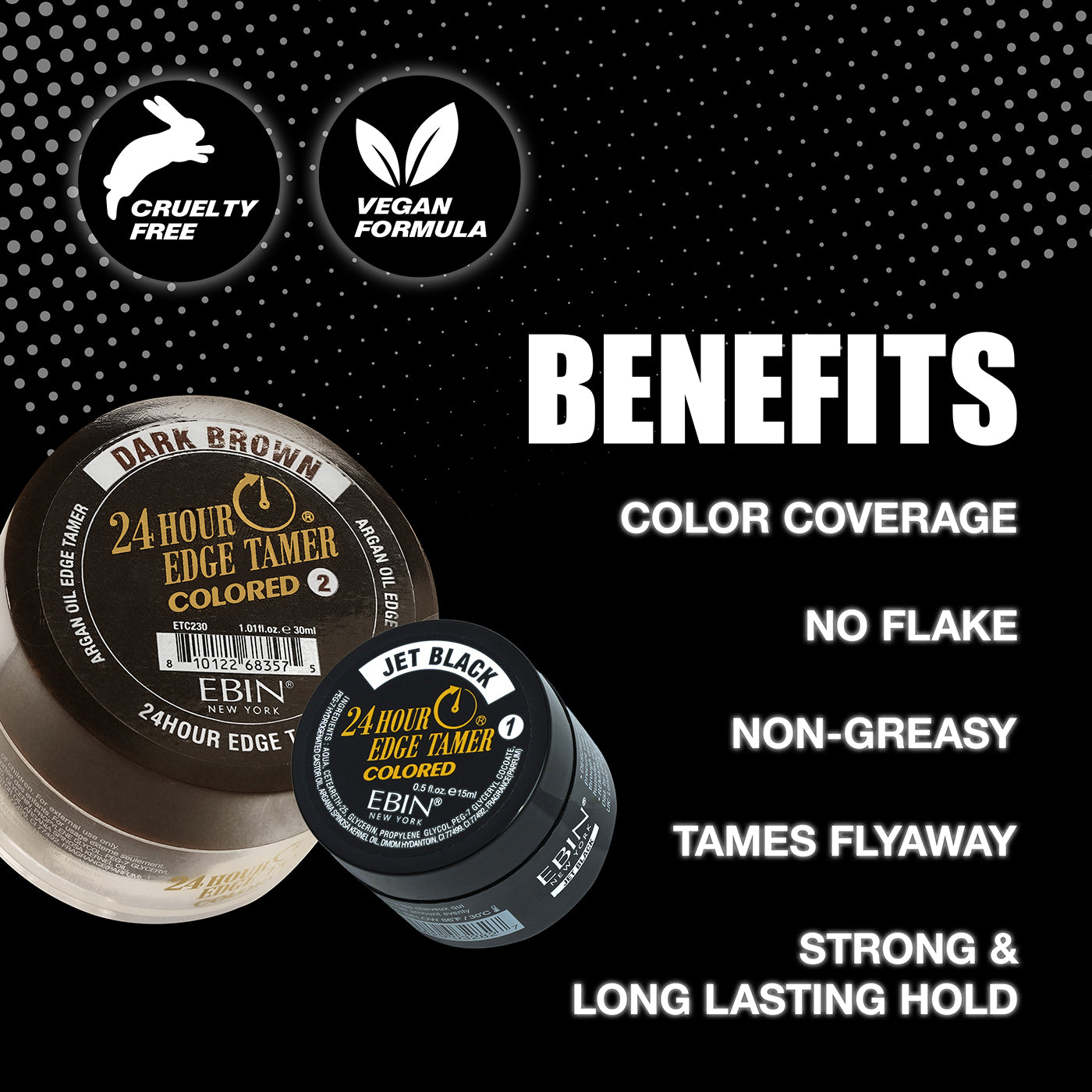 24 Hour Colored Edge Tamer - Dark Brown – EBIN NEW YORK