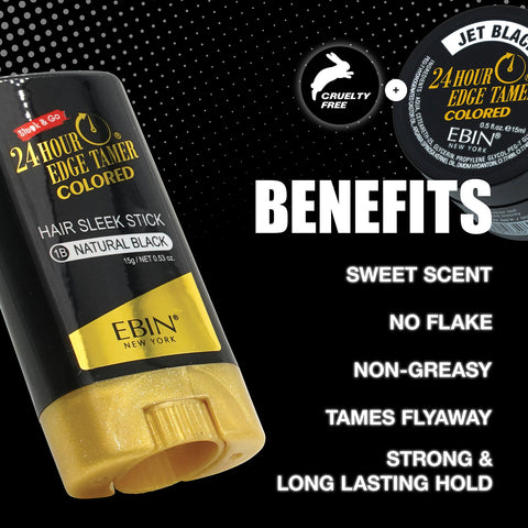 24 Hour Colored Sleek Stick - Jet Black
