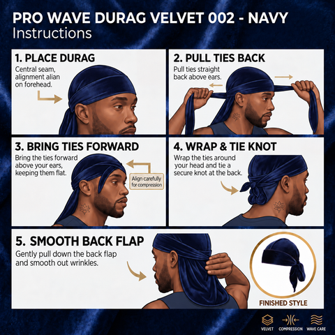 PRO Wave Durag - Premium Satin/Velvet - EBIN NEW YORK