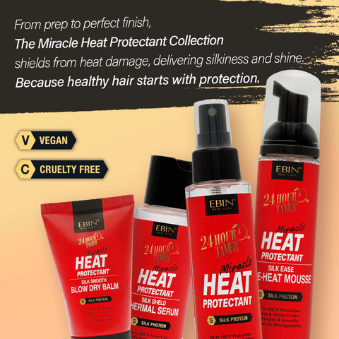 24 Hour Tamer Heat Protectant Silk Ease Pre-heat Mousse - 3.38oz/ 100ml