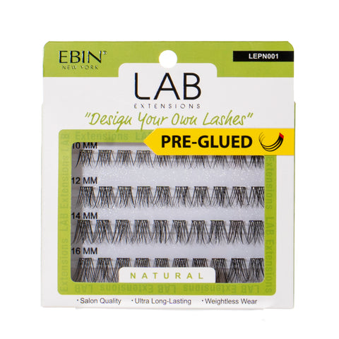 LAB EXTENSIONS DIY Cluster Lashes - Natural (Pre-glued) - EBIN NEW YORK