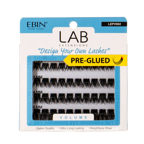 LAB EXTENSIONS DIY Cluster Lashes - Volume (Pre-glued) - EBIN NEW YORK