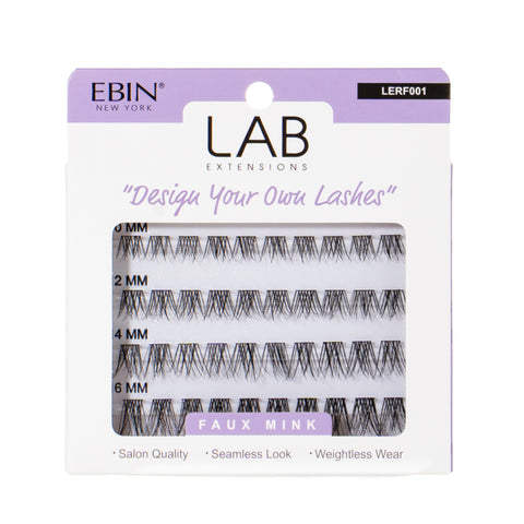 LAB EXTENSIONS DIY Cluster Lashes - Faux Mink - EBIN NEW YORK