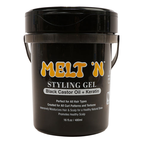 MELT'N Styling Gel - Black Castor Oil + Keratin