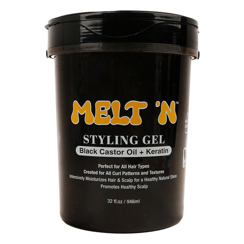 MELT'N Styling Gel - Black Castor Oil + Keratin