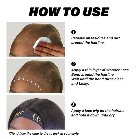 WONDER LACE BOND HOLDING GEL - EXTRA MEGA HOLD (4oz/ 120ml)