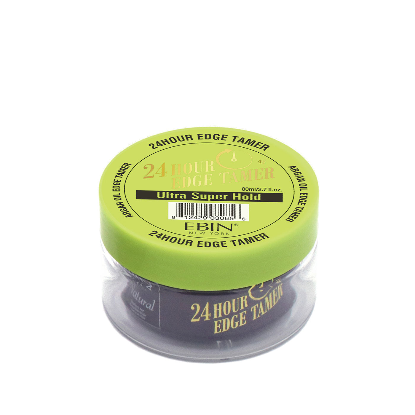 EBIN 24h Edge Tamer – Ultra Super Hold Gel, 4 Oz (120 Ml), Mit Argan- & Rizinusöl, Kein Abblättern