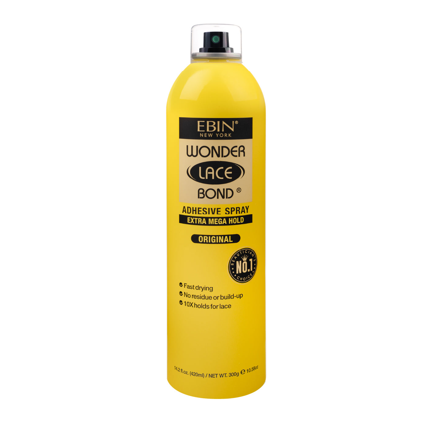 EBIN Wonder Lace Bond Spray - Extra Mega Hold - Original (YELLOW) 14.2 fl oz