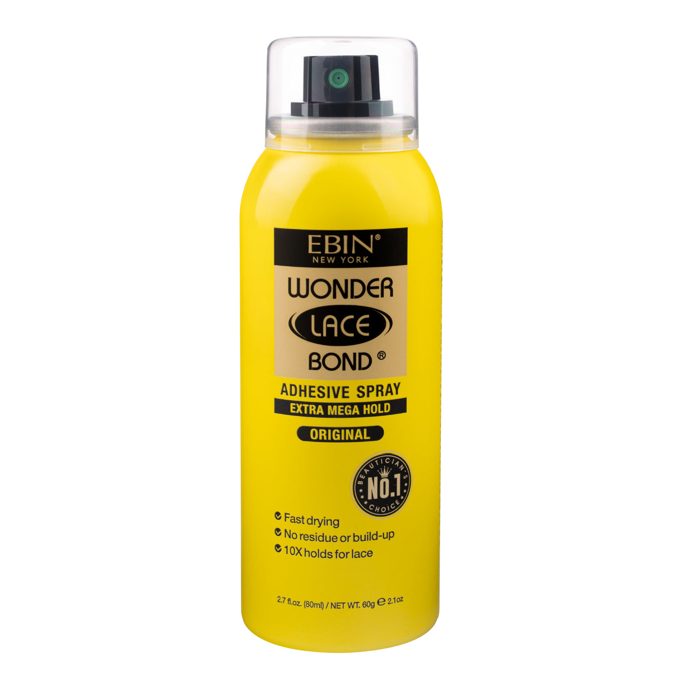 EBIN Wonder Lace Bond Spray - Extra Mega Hold - Original (YELLOW) 2.7 fl oz