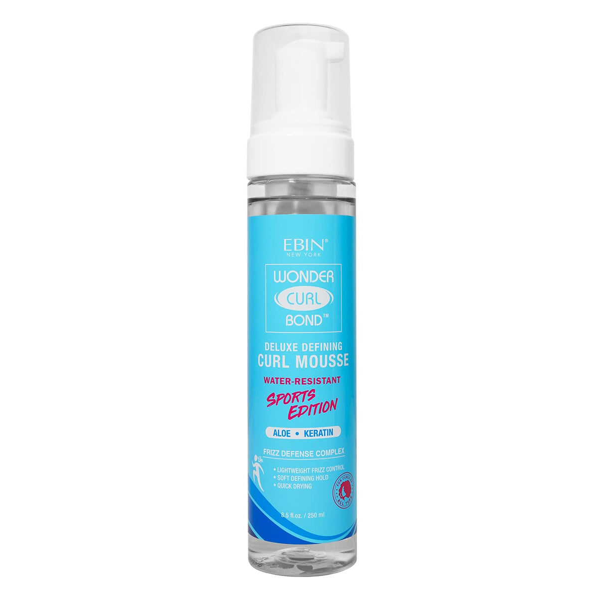 EBIN Wonder Curl Bond - Curl Mousse - Water Resistant (Sports Edition) 8.5 fl oz