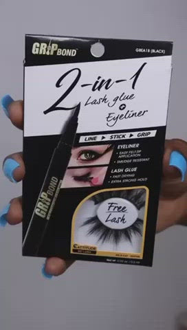 Grip Bond 2-in-1 Eyeliner Glue - Black