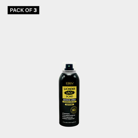 Wonder Lace Bond Wig Adhesive Spray 3 Pack - Supreme (2.7oz/ 80ml)