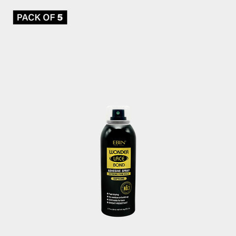 Wonder Lace Bond Wig Adhesive Spray 5 Pack - Supreme (2.7oz/ 80ml)