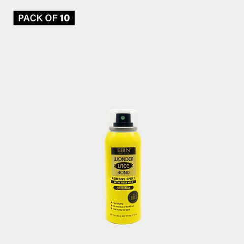 Wonder Lace Bond Wig Adhesive Spray 10 Pack - Extra Mega Hold (2.7oz/ 80ml)